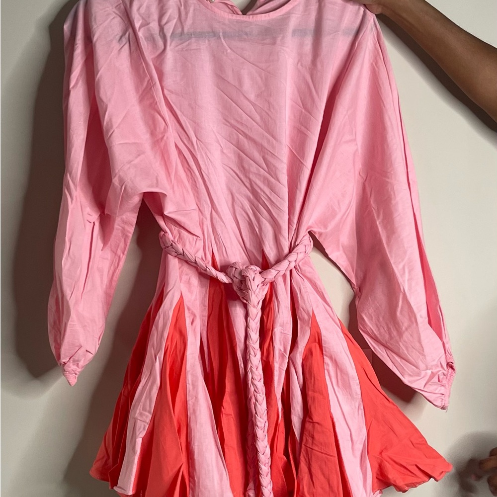 Pink and Red Long Sleeve Mini